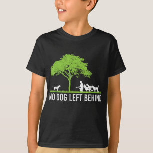 Geen enkele hond achter de stomme eigenaar Walker T-shirt