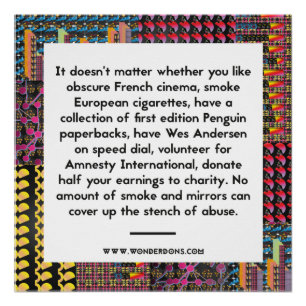 Geen enkele koel kan misbruik verdoezelen poster