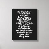 Geen enkele Unie is een prominentere liefdeshuweli Canvas Afdruk (Voorkant)