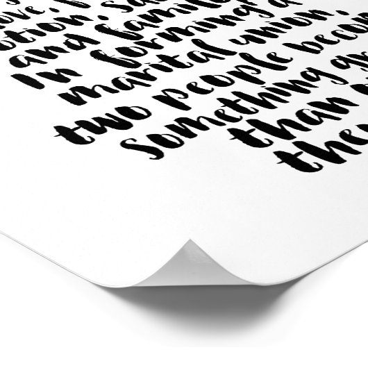 Geen enkele Unie is een prominentere liefdeshuweli Poster (Hoek)