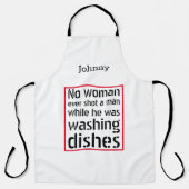 Geen enkele vrouw heeft ooit een man neergeschoten schort (Voorkant)