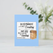 Geen entertainment, dus geen kreupelheid bij lezen briefkaart (Staand voorkant)