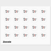 GEEN ERVARING, GEEN OBAMA RONDE STICKER (Vel)