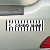 Geen ervaring vereist vervanging ref. bumpersticke bumpersticker (Op auto)