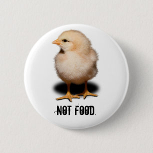 Geen eten. ronde button 5,7 cm