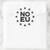 Geen EU v2-Sticker Ronde Sticker (Tas)