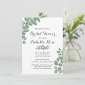 Geen Eucalyptus Leaf Vrijgezellenfeest Kaart (Staand voorkant)