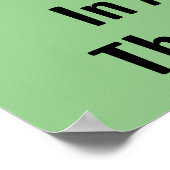 Geen evolutie aap motivatie poster (Hoek)