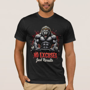 Geen Excuses – Alleen Resultaten   Beast Mode Gori T-shirt
