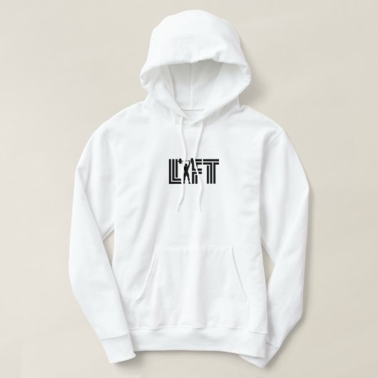 "Geen excuses, alleen resultaten." Hoodie (Design voorkant)