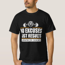 Geen Excuses Alleen Resultaten Motivatie Gym Disci