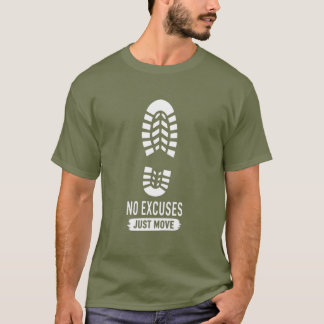Geen Excuses Gewoon Doorgaan – Krachtige Gym Motiv T-shirt