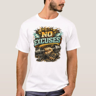 Geen Excuses: IJzeren Gewichtheffer Anthem T-shirt