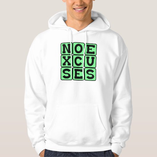 Geen Excuses, Internet Meme Hoodie (Voorkant)