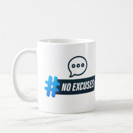 Geen excuses koffiemok