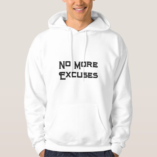 "Geen excuses meer" Patriot Hoodie (Voorkant)