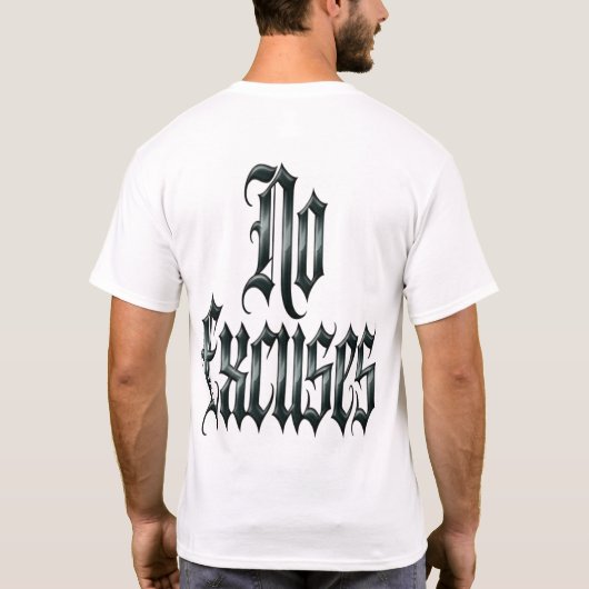 Geen Excuses T-shirt (Achterkant)
