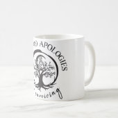 Geen excuses voor het overleven koffiemok (Voorkant rechts)