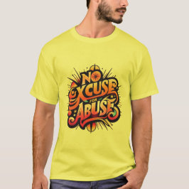 Geen Excuses voor Misbruik – T-shirt tegen Huiseli