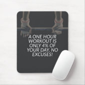 Geen excuses - Workout Motivatie Muismat (Met muis)