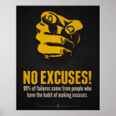 Geen excuus! poster (Voorkant)