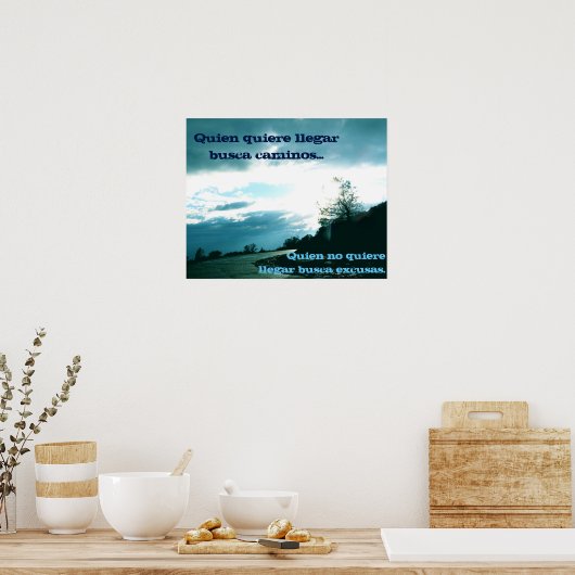 Geen excuus Poster - Spaans! (Keuken)