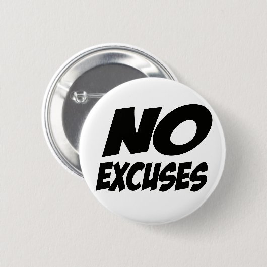 Geen excuus! ronde button 5,7 cm (Voorkant /achterkant)