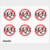 Geen excuus ronde sticker (Vel)