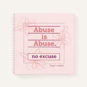 Geen excuus voor emotionele narcistische mishandel notitieboek