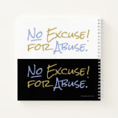 Geen excuus voor giftige emotionele mishandeling e notitieboek (Achterkant)