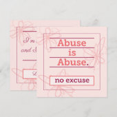 Geen excuus voor misbruik Slachtoffers Overlevende (Voorkant / Achterkant)