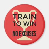 Geen excuus voor motivatie training magneet (Voorkant)