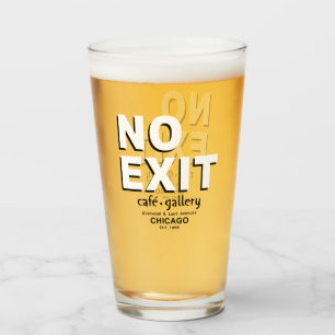 Geen Exit Café, Gallery, Chicago. EST. 1958 Glas