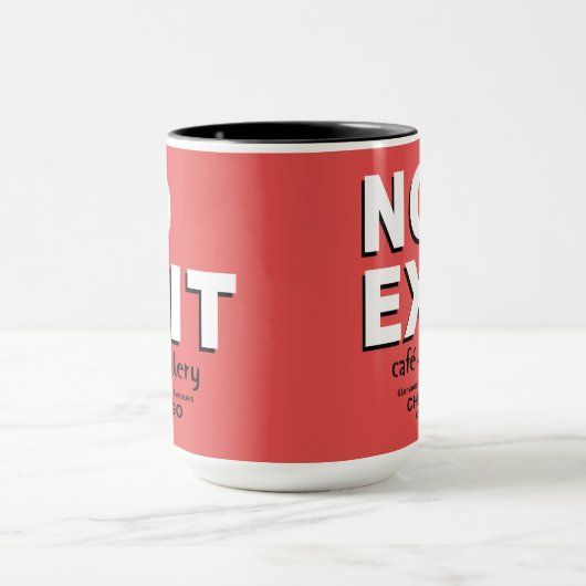 Geen Exit Café, Gallery, Chicago. EST. 1958 Mok (Midden)