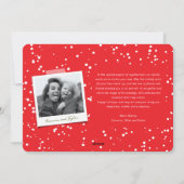 Geen extra feestdagen simpele grappige kerstfoto feestdagenkaart (Achterkant)