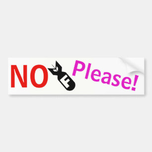 Geen F-Bomb alsjeblieft. sticker
