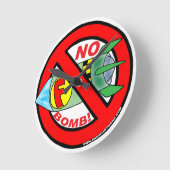 Geen F-Bombklok Ronde Klok (Hoek)