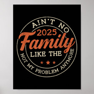 Geen familie zoals de ene Retro Gruge familie Reu Poster