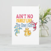 Geen familie zoals die ik kreeg bedankkaart (Staand voorkant)