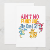 Geen familie zoals die ik kreeg bedankkaart (Voorkant / Achterkant)