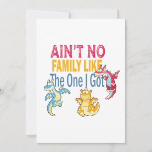 Geen familie zoals die ik kreeg bedankkaart