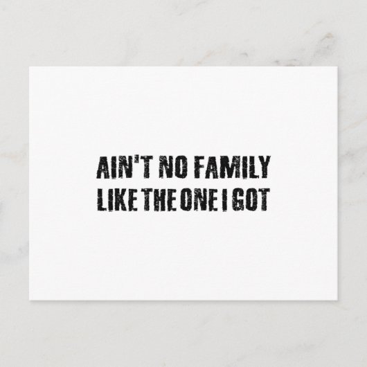 Geen familie zoals die ik kreeg briefkaart (Voorkant)