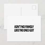 Geen familie zoals die ik kreeg briefkaart (Voorkant / Achterkant)