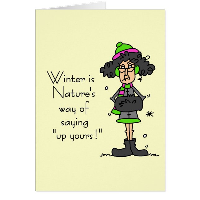 Geen fan van de winter (Voorkant)