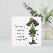 Geen fan van de winter (Staand voorkant)