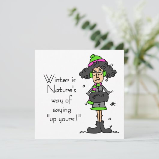 Geen fan van de winter (Staand voorkant)