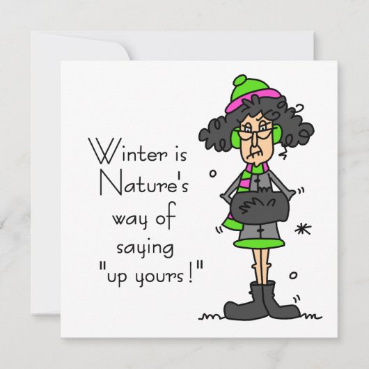 Geen fan van de winter (Voorkant)