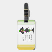 Geen fan van de winter bagagelabel (Voorkant verticaal)