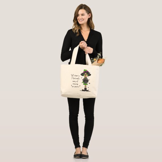 Geen fan van de winter grote tote bag (Voorkant (model))