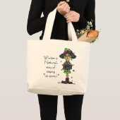 Geen fan van de winter grote tote bag (Voorkant (product))